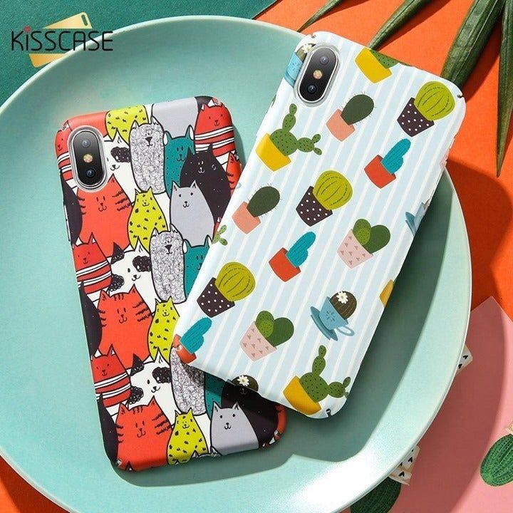 Hand-painted Phone Cases For iPhone X XS Max XR 6S 7 8 Plus - Touchy Style .