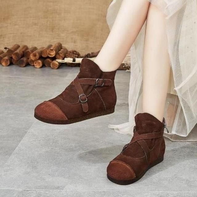 Handmade Leather Ankle Boots SD1966-2 Women's Casual Shoes - Touchy Style .