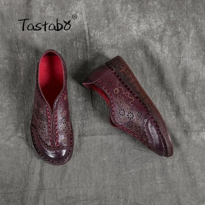 Handmade Leather Flats for Women - Touchy Style .