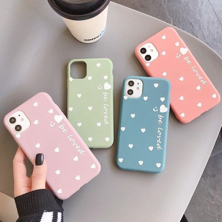 Heart Phone Case For iPhone 11 Pro X XR XS Max 7 8 6 6s Plus SE - Touchy Style .