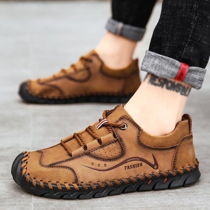 😍 JUNJARM 2020 New Men Casual Shoes Loafers Men Sneakers Fashion Handmade Retro Leisure Loafers Z - Touchy Style .