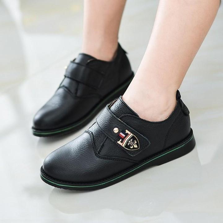 ⭕️ Kids Casual Shoes Genuine Leather For Boys School Dress Shoes Flats Classic British Style Loa - Touchy Style .
