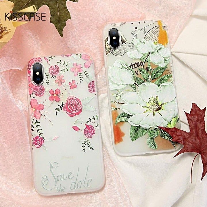 ⁌ KISSCASE Flower Patterned Phone... - Touchy Style .
