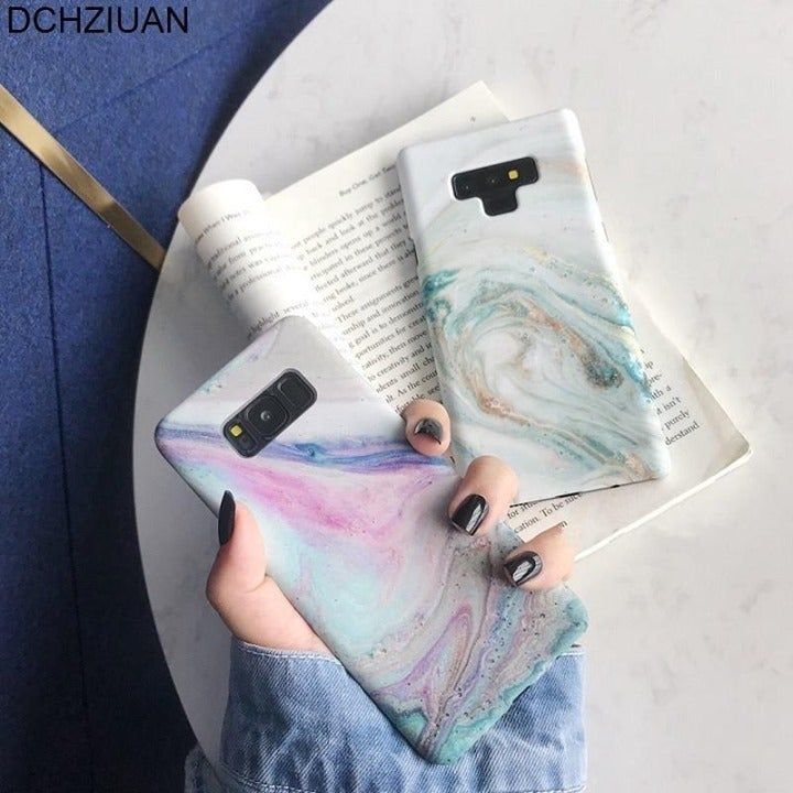 Marble Case For Galaxy S8 S9 Plus Note 8 Note 9 S8 Plus - Touchy Style .