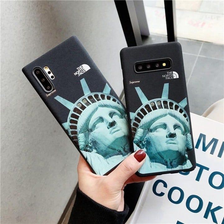 Matte Statue Black Phone Case For Galaxy Note 10 9 S11 S10 S9 S8 Plus S10e - Touchy Style .