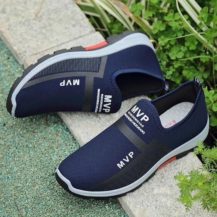 🔥 Men's Casual Shoes Mesh Lightweight Sneakers 2021 Fashion Walking Breathable Slip-on Loafers . - Touchy Style .