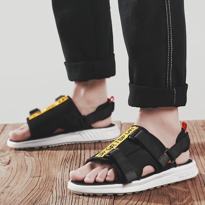 😍 Men's Sandals Vietnam Summer Breathable Walking Men Casual Shoes Lightweight Gladiator Male San - Touchy Style .
