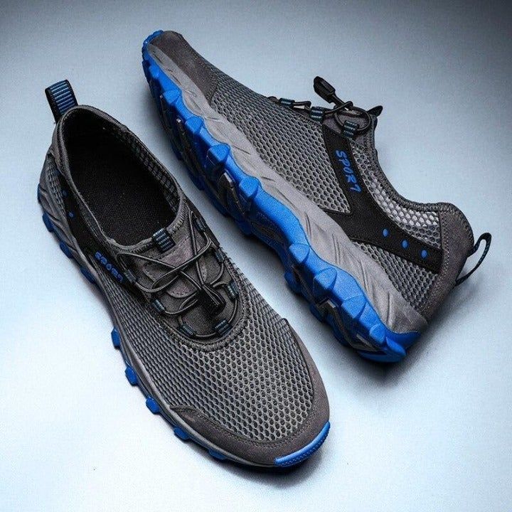 🔥 Men's Sneakers Breathable Light Running Shoes Lace-Up Jogging Shoes for Man Sneaker Anti-Odor M - Touchy Style .
