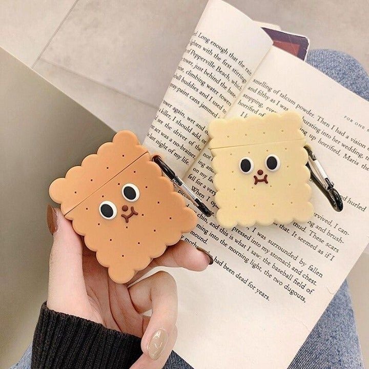Protect Your Apple Airpods with the Cartoon Biscuits Silicone Earphone Case - Touchy Style .