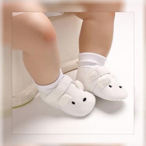 Share to a friend who will love this.👫 <br />
.<br />
.<br />
⭕️ White Baby Flat Toddler Girl - Touchy Style .