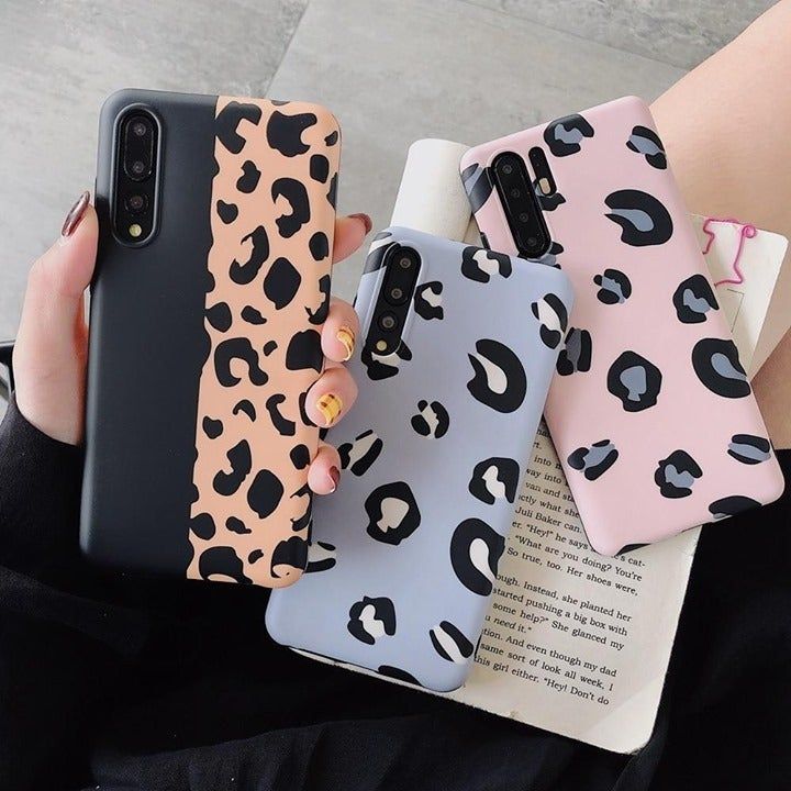 Stay Stylish and Protected with a Luxury Leopard Soft Silicone Crossbody Phone Case for Huawei - Touchy Style .