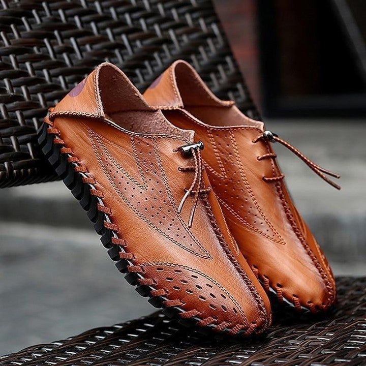 Stylish & Comfortable Brown Men's Loafers - Touchy Style .