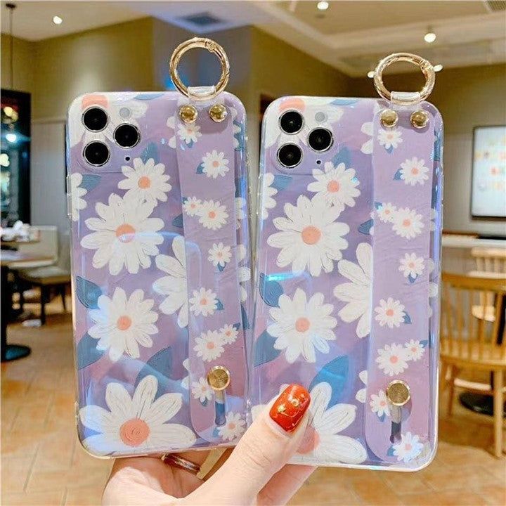Stylish Purple Flower Phone Case for iPhone 11 Pro XS Max SE X XR Plus - Touchy Style .