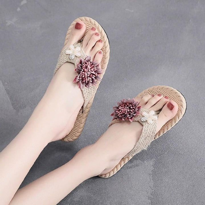 Upgrade Your Summer Style with Women's Casual Shoes and Flat Flax Slippers! - Touchy Style .