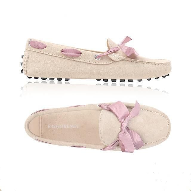 What do you think? 👍 or 👎<br />
.<br />
.<br />
⭕️ Women's Casual Shoes Leather Ribbon Loa - Touchy Style .