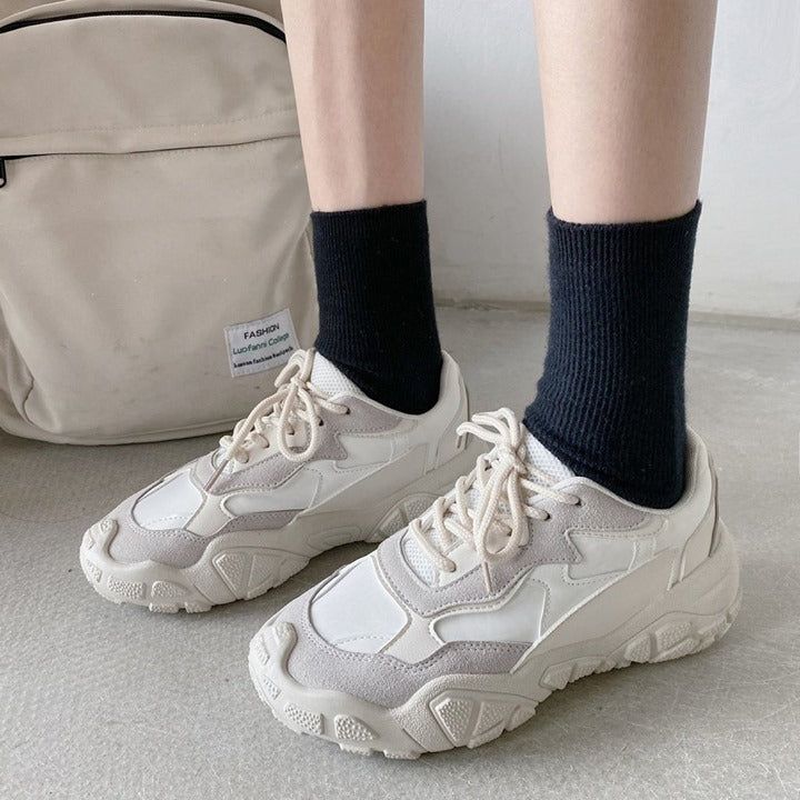 White Breathable Light Air Mesh Sneakers - Stylish and Comfortable - Touchy Style .