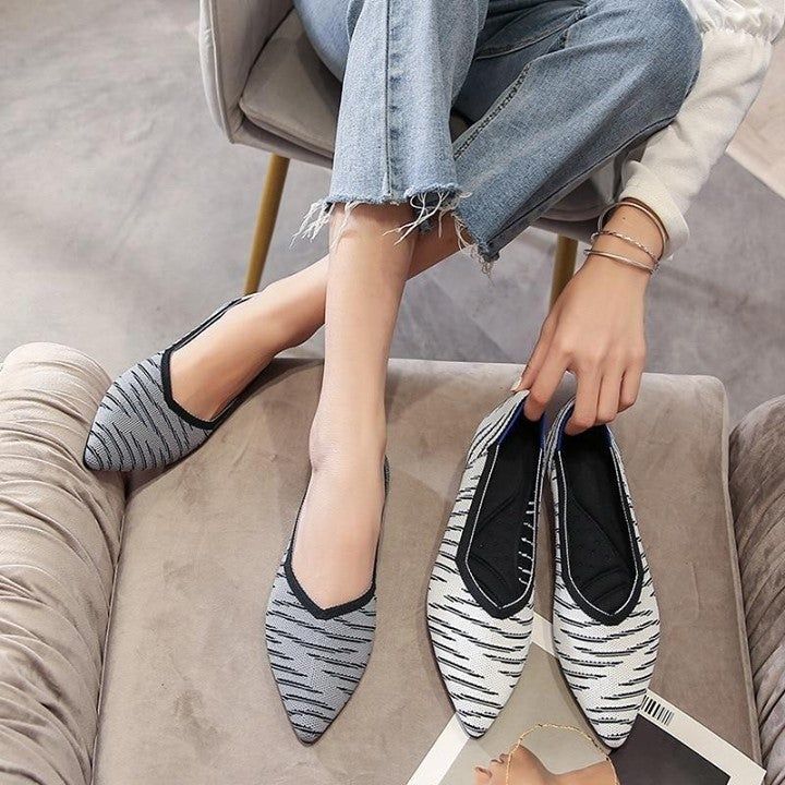 🔥 Women flat Shoes Zapatos De Mujer Autumn 2021 Loafers Ballerine Femme Tenis Feminino Casual gra - Touchy Style .