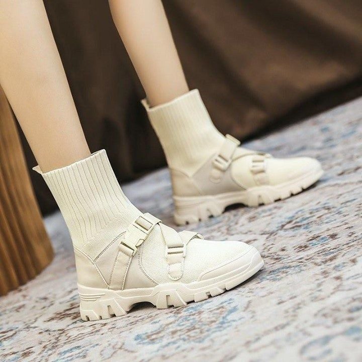 ☑️ Women's Ankle Boots Round Toe Buckle Slip On 5cm Heel Non-Slip 2020 New Fashion Warm Shoes Fo - Touchy Style .