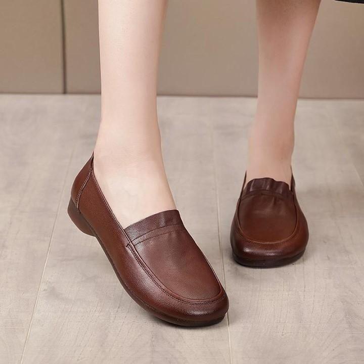 ⭕️ Women's Casual Shoes 2021 Retro Genuine Leather Loafers Soft Comfortable Flats .<br />
⭕️ - Touchy Style .
