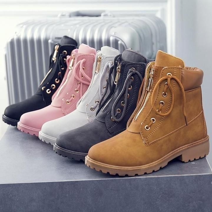 Women's Casual Shoes Brown Comfortable Flat Ankle Boots for $44.99 <br />
<br />
https://bit.ly/3qFe - Touchy Style .
