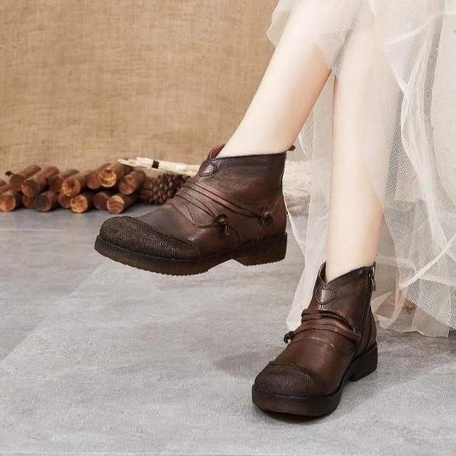 Women's Casual Shoes Handmade Leather Flat Boots S518-1 for $85.32 <br />
<br />
https://bit.ly/2ZVy - Touchy Style .