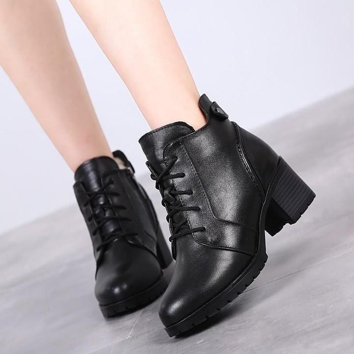 Women's Casual Shoes Leather Comfortable Soft Ankle Boots High Heels starting from $66.69 See more. - Touchy Style .