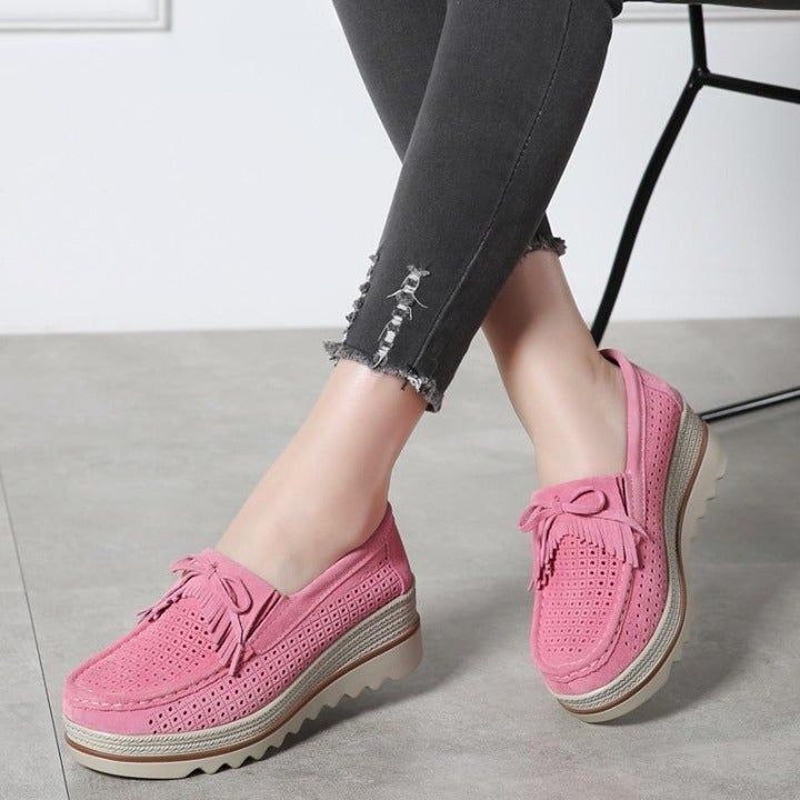 🔥 Women's Casual Shoes Leather Loafers Solid Flat Sneakers . | $39.49 <br />
💚 💚 💚 💚 - Touchy Style .