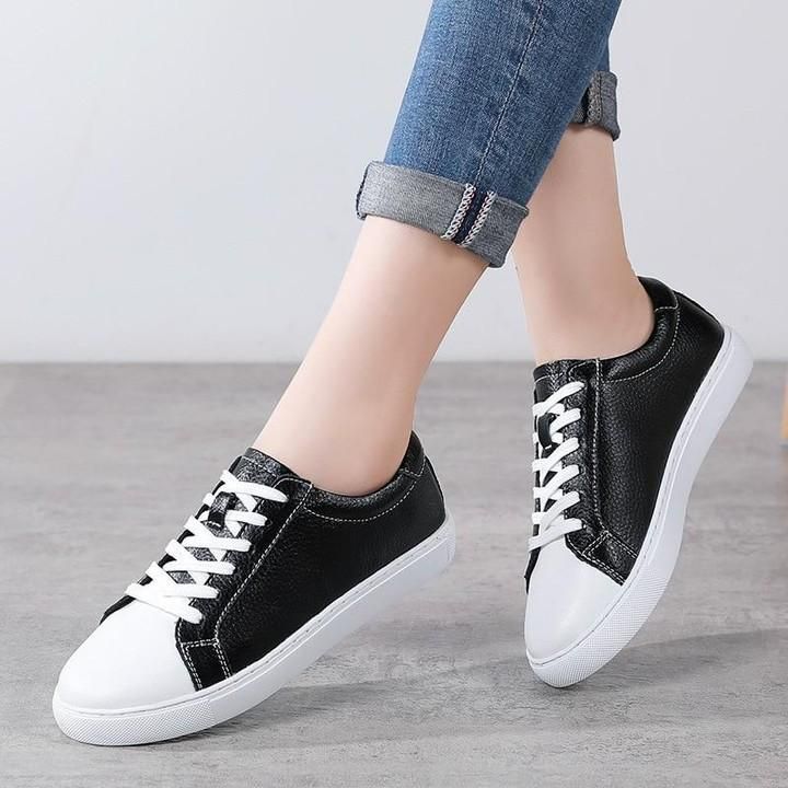 ⭕️ Women's Casual Shoes Leather Sneakers Flats Vulcanized -863 at $47.45 <br />
.<br />
.<br /> - Touchy Style .