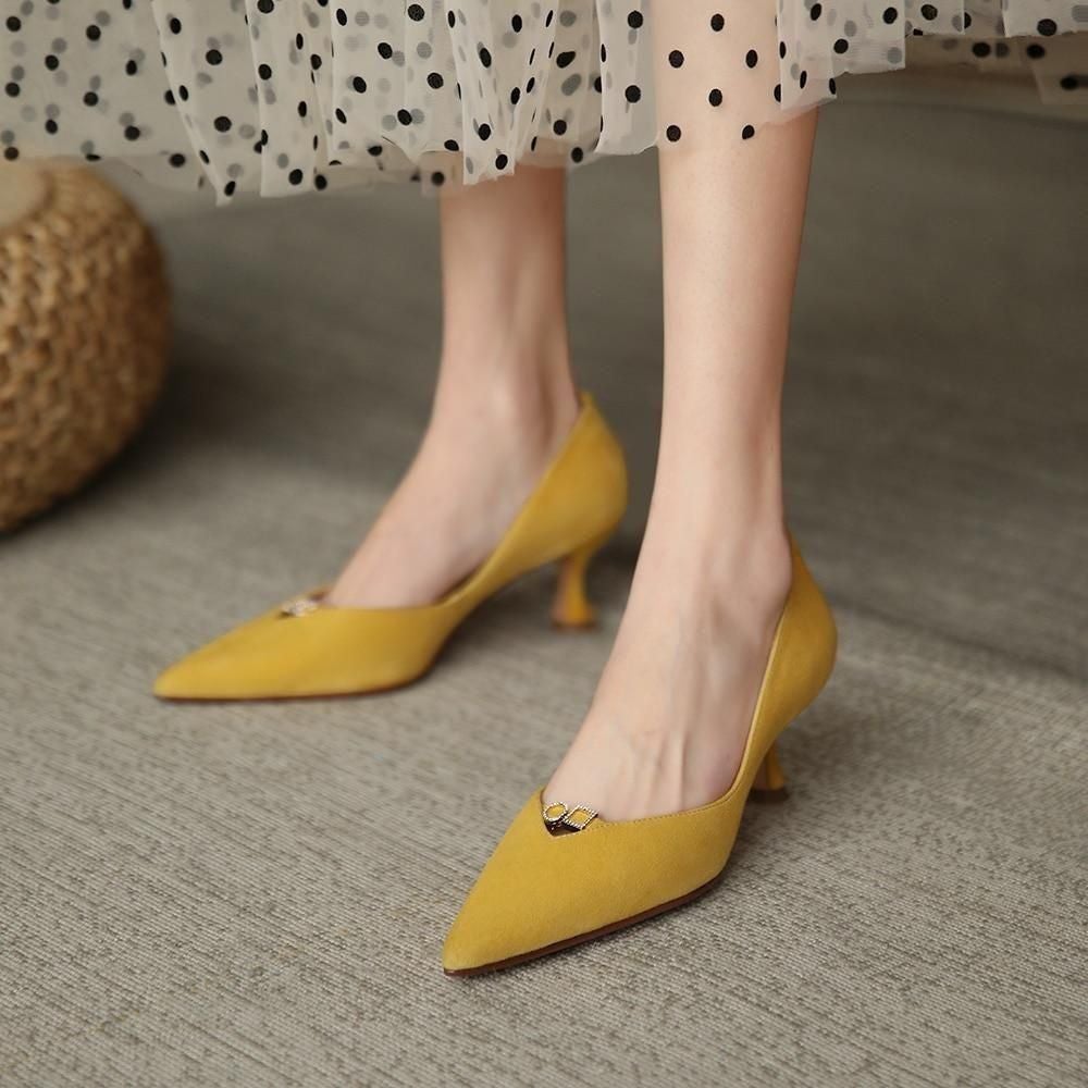 Women's Casual Shoes Pumps Fashion Leather High Heels <br />
<br />
$85.34 <br />
<br />
https://bit - Touchy Style .