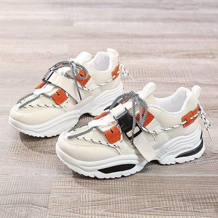 Women's Casual Shoes White Outdoor Vulcanized Air Mesh Sneakers for $49.28 - Touchy Style .