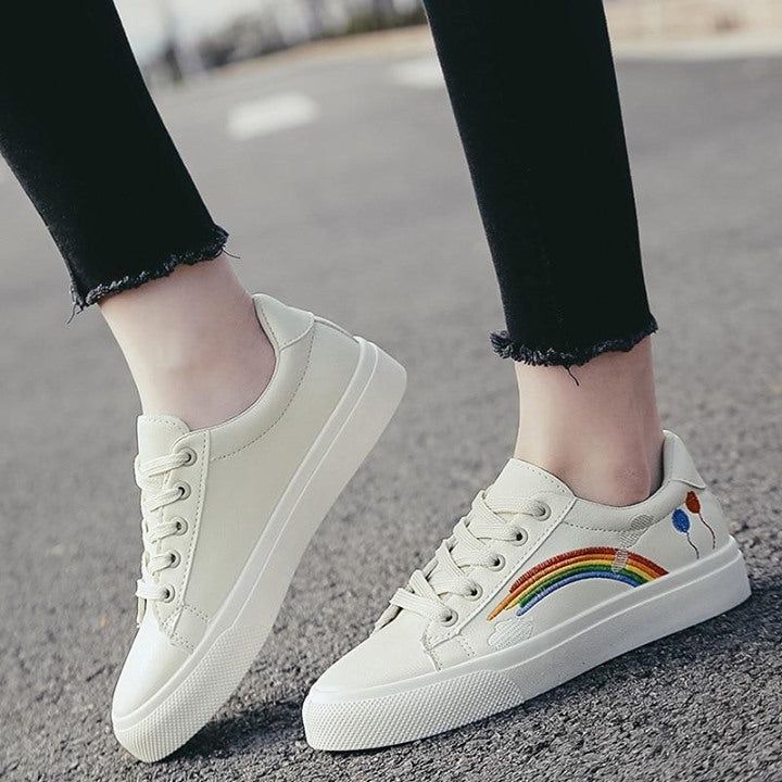 ⁌ Women's Casual Shoes White... - Touchy Style .