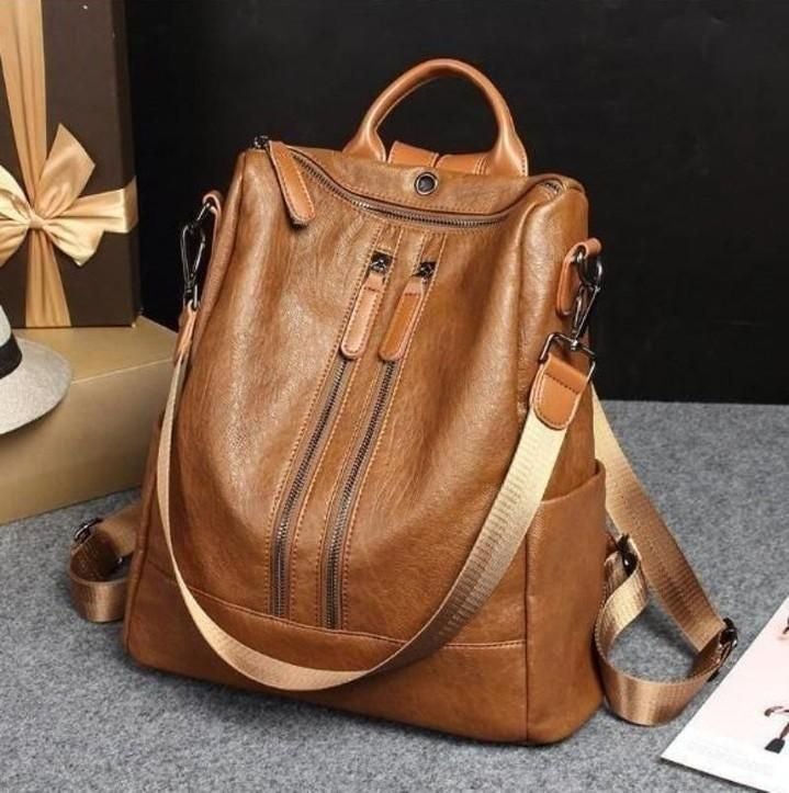 Women's Cool Backpacks Multifunction Leather... - Touchy Style .