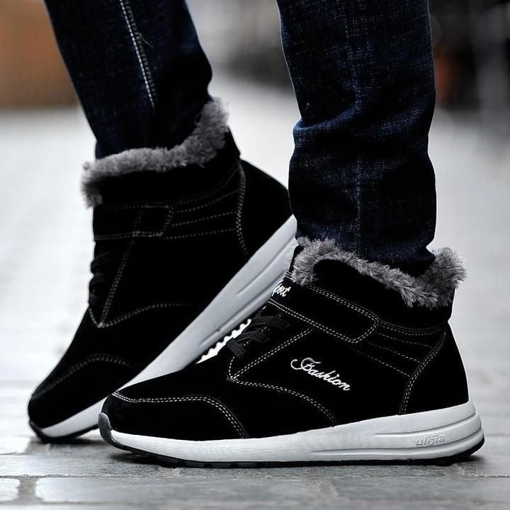 Women's Men's Unisex Casual Shoes Sneakers Ankle Boots Flat Black - Touchy Style .