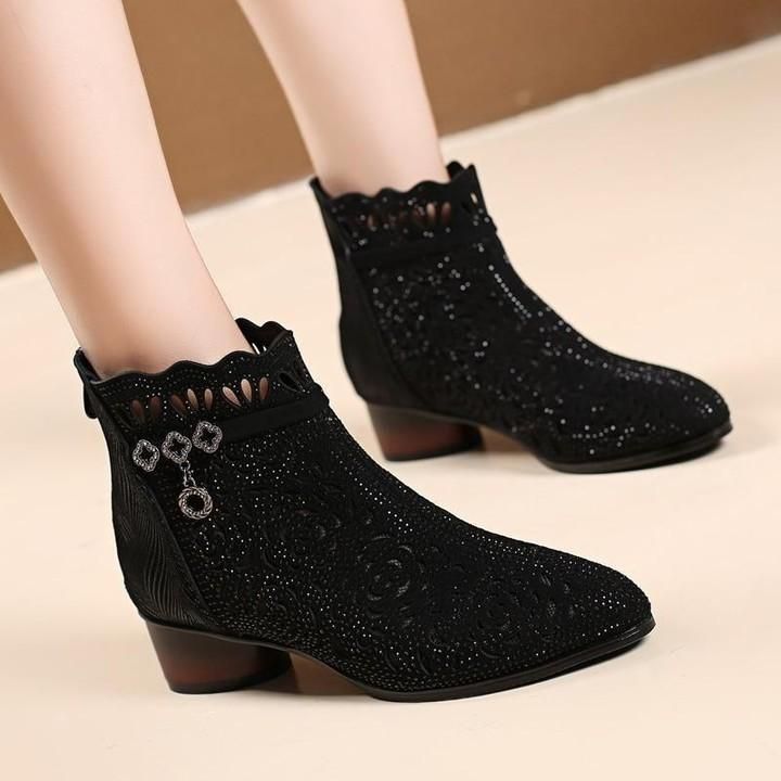 Wow picks! Women's Casual Shoes Mesh Ankle Boots Rhinestone High Heels at $69.99 Choose your wows. < - Touchy Style .