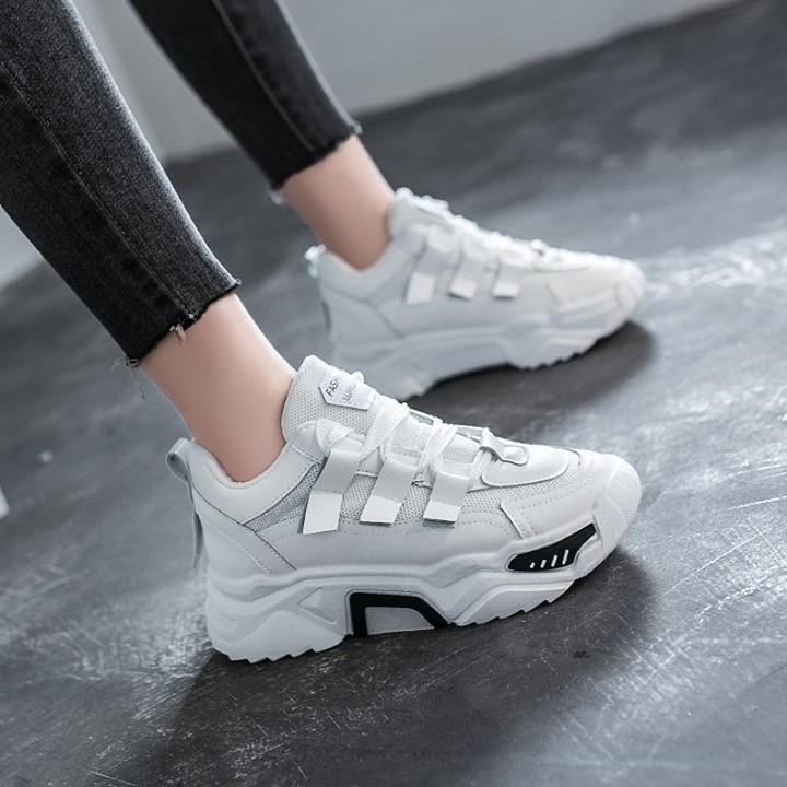 Yes or No?Women's Casual Shoes White Comfortable Vulcanized Flat Sneaker - Touchy Style .