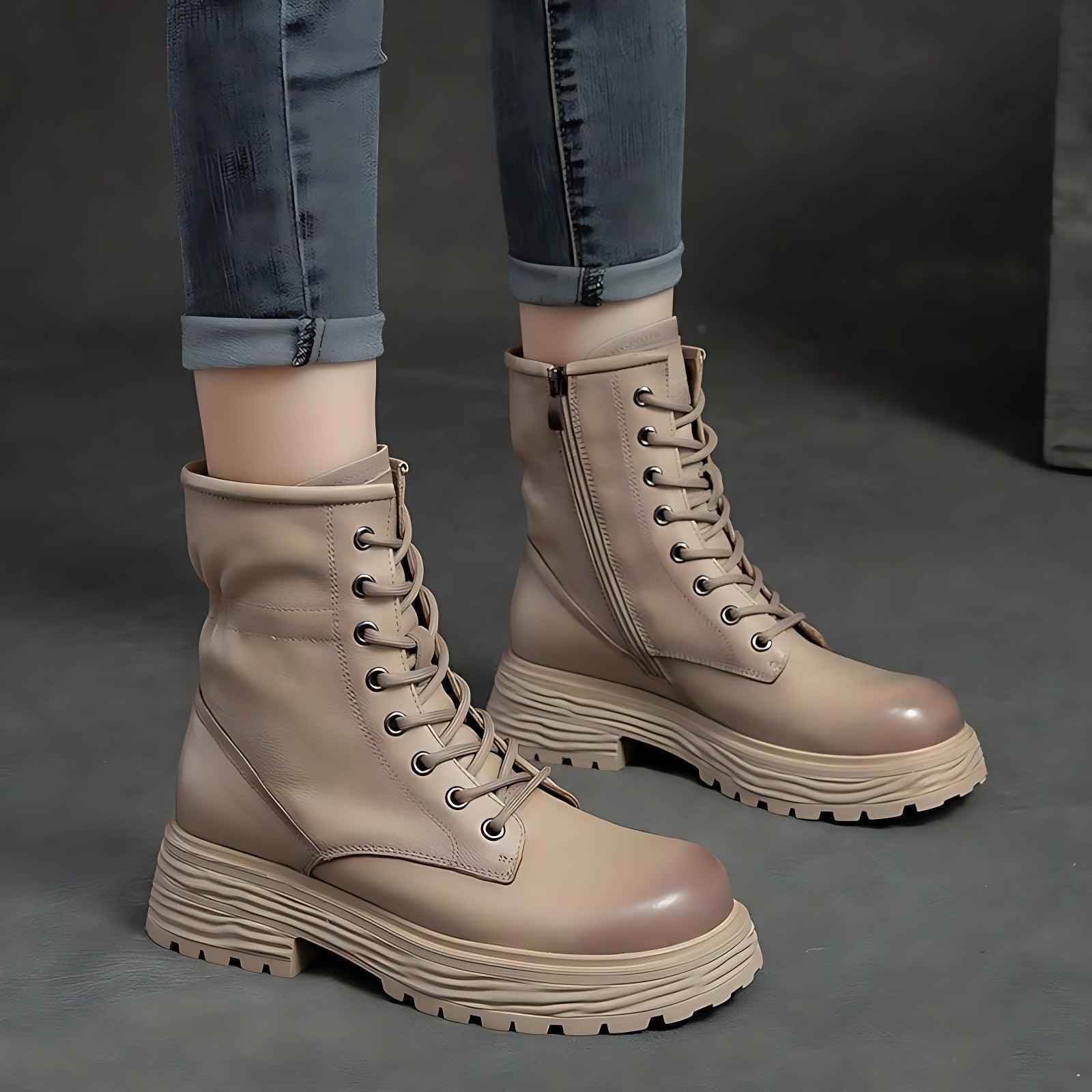 Women's Leather Boots - Touchy Style