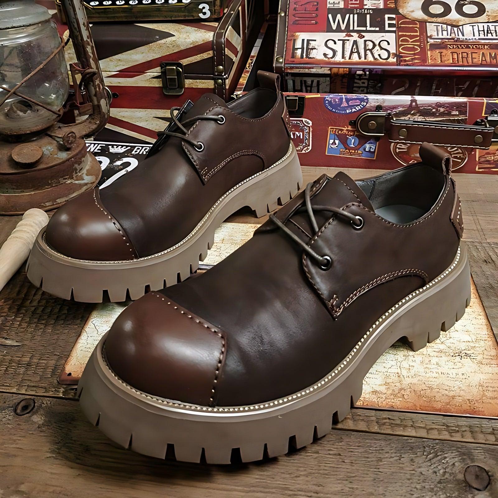 Men's Leather Shoes - Touchy Style .