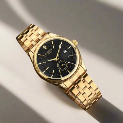 069A Simple Watch - Golden Quartz Wristwatch for Men - Touchy Style