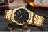 069A - Simple Watch - Golden Quartz Wristwatch for Men - Touchy Style