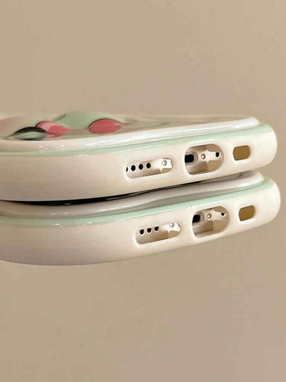 3D Ears Frog Cute Phone Cases - Wave Edge - For iPhone 15 Pro Max, 14, 13, 11, 12 - Touchy Style