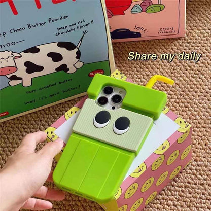 3D Kiwi Fruit Juice - Cute Phone Cases For iPhone 14, 13, 12, 11 Pro, XS Max, XR, X, SE2, 7p, 8 Plus - Touchy Style