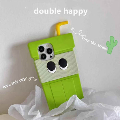3D Kiwi Fruit Juice - Cute Phone Cases For iPhone 14, 13, 12, 11 Pro, XS Max, XR, X, SE2, 7p, 8 Plus - Touchy Style