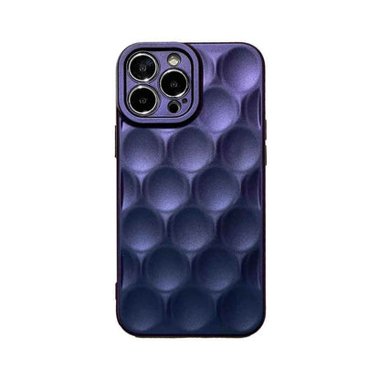 3D Purple Honeycomb Pattern - Cute Phone Cases for iPhone 15, 14, 13, 12, 11, Pro, Max, Mini, X, XS, XR - Touchy Style