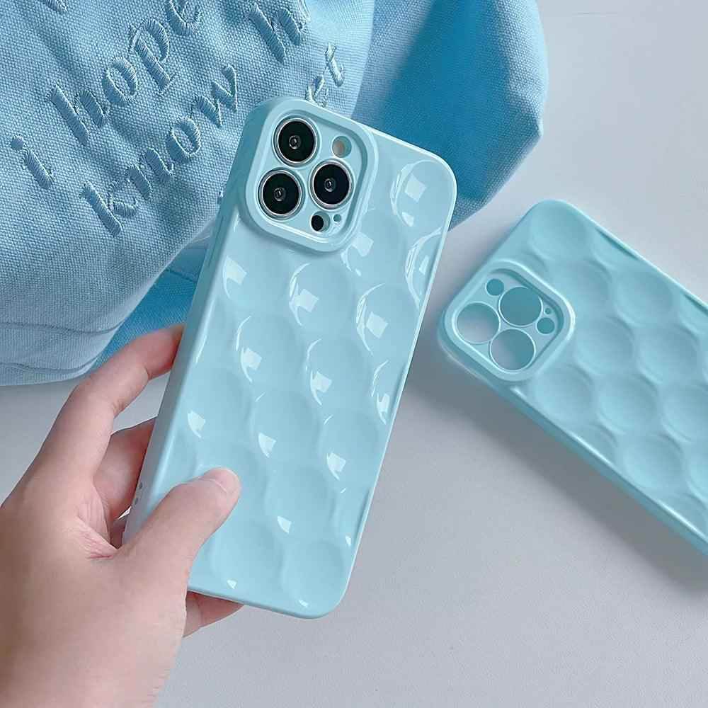 3D Purple Honeycomb Pattern - Cute Phone Cases for iPhone 15, 14, 13, 12, 11, Pro, Max, Mini, X, XS, XR - Touchy Style .