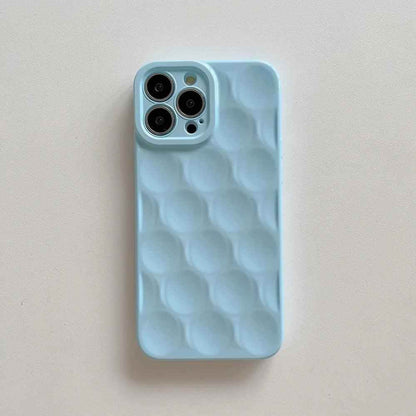3D Purple Honeycomb Pattern - Cute Phone Cases for iPhone 15, 14, 13, 12, 11, Pro, Max, Mini, X, XS, XR - Touchy Style