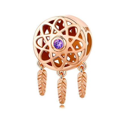 925 Sterling Silver Beautiful Dream Catcher Pendent Charm Jewelry 
