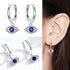 925 Sterling Silver Earrings Charm Jewelry Blue Eye BSE274 - Touchy Style .