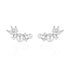 925 Sterling Silver Earrings Charm Jewelry - Pearl Zircon Feather wings - Xm330 - Touchy Style