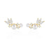 925 Sterling Silver Earrings Charm Jewelry - Pearl Zircon Feather wings - Xm330 - Touchy Style