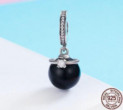 925 Sterling Silver Elegant Pearl Pendant Charm Jewelry Without Chain - Touchy Style .
